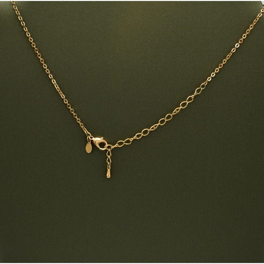 Premier Designs Forever Necklace Rose Gold Tone 16-19” W/ Faux Pearl Tear Drop - Picture 5 of 8